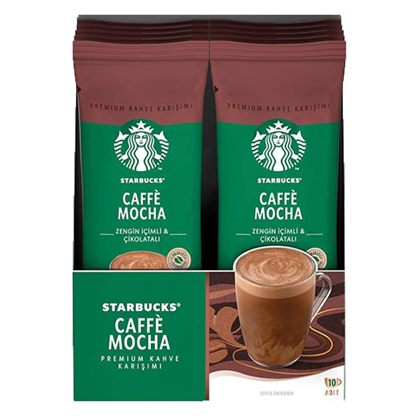 قهوه فوری استارباکس ساشه ای کافه موکا 10 عددی حجم 220 گرم